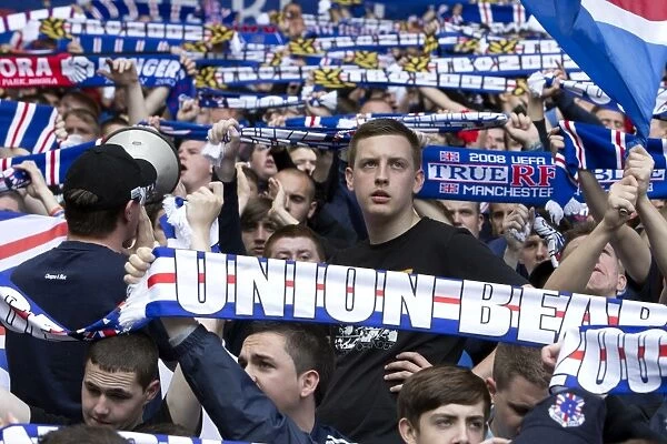 Rangers Ecstatic Fans Celebrate 4-1 Victory Over Brechin City at Ibrox Stadium