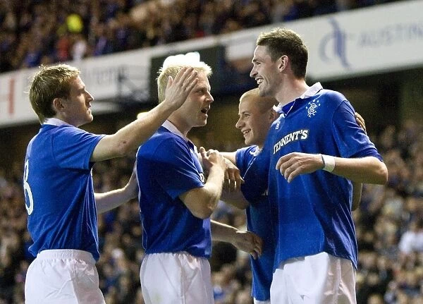 Rangers Ecstatic Team: Kyle Lafferty and Company Celebrate Historic 7-2 Victory over Dunfermline in CIS Insurance Cup