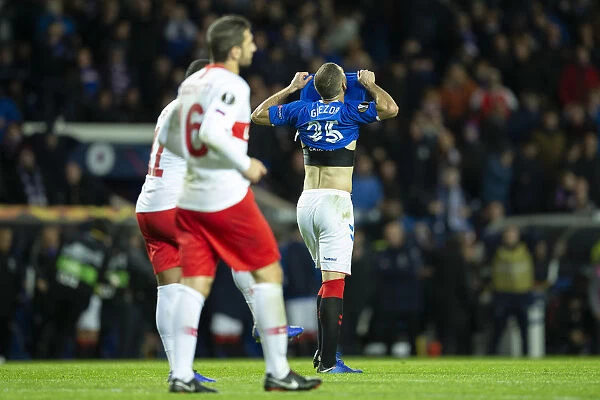 Rangers Eros Grezda Disappointed by Late Miss Against Spartak Moscow in Europa League at Ibrox Stadium