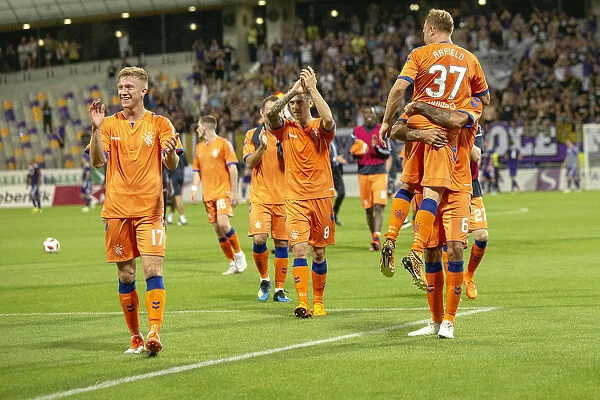 Rangers: Europa League Qualification Victory Over NK Maribor - Celebration