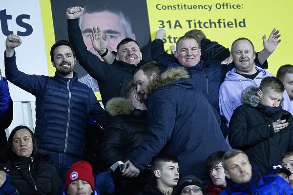 Rangers Fans Celebrate at Rugby Park: Fifth Round Scottish Cup Victory over Kilmarnock