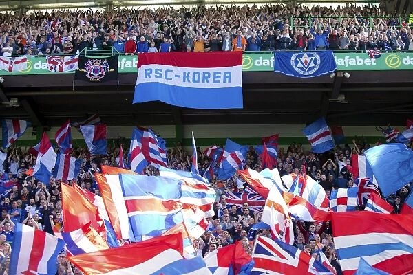 Rangers Fans Celebrate Scottish Cup Victory at Celtic Park (2003)