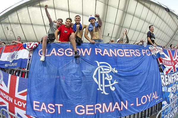 Rangers Fans Europa League Roar: United in Support at Maribor Showdown (2003) - Scottish Champions European Battle