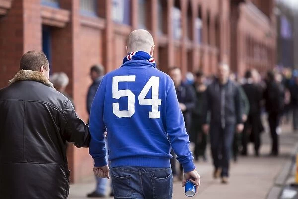 Rangers Fans Gather at Ibrox Stadium for Epic Premiership Clash: Scottish Cup Champions (2003)