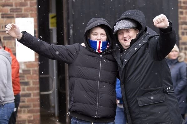 Rangers Fans Gather at Somerset Park for Scottish Cup Showdown against Ayr United, Former Champions