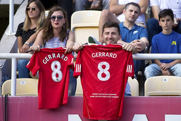 Rangers Fans in Liverpool Gerrard Jerseys: United in Cheers at FC Shkupi vs Rangers - UEFA Europa League Qualifier