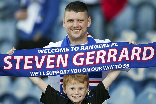 Rangers Fans Pay Tribute: Steven Gerrard Tribute Scarfs at Rangers vs Bury Pre-Season Friendly