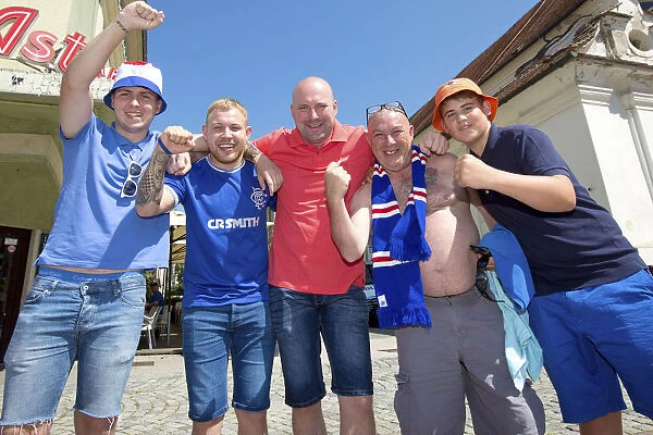 Rangers Fans Scottish Pride: A Sea of Supporters in Maribor Before the Europa League Clash (Scottish Cup Winners 2003)