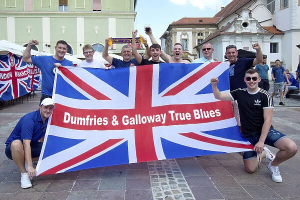 Rangers Fans Sea of Blue: United in Maribor Ahead of Europa League Showdown (Scottish Cup Champions 2003)