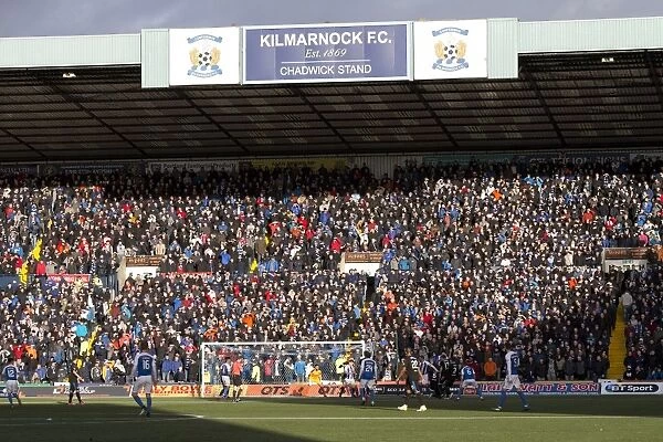 Rangers Fans Soak Up the Sun at Rugby Park during Ladbrokes Premiership Match