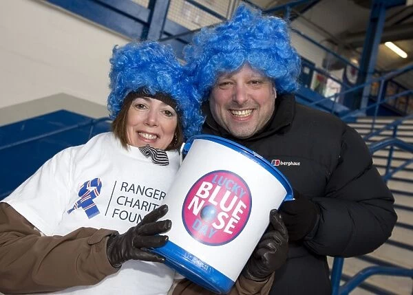 Rangers Fans United at Ibrox: A Sea of Blue Noses for Charity - Rangers vs Stirling Albion
