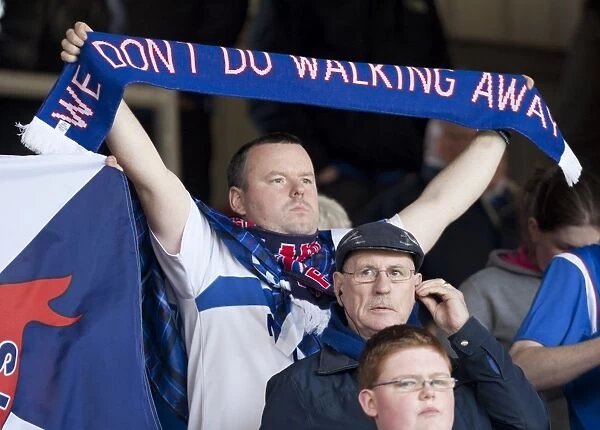 Rangers Fan's Unwavering Support Amidst Drama: Dundee United 2-1 Rangers, Scottish Premier League