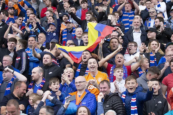 Rangers Fans Wave Colombian Flag at Kilmarnock Match: Scottish Premiership Showdown at Rugby Park