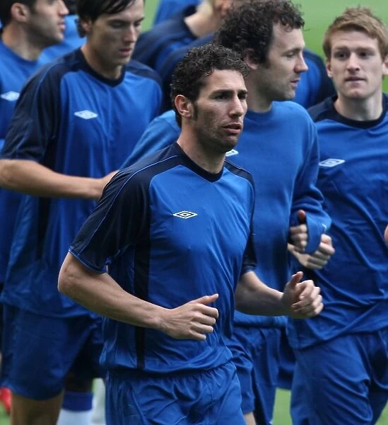 Rangers FC: Carlos Cuellar's Training at Manchester City Stadium Before the UEFA Cup Final (2008)