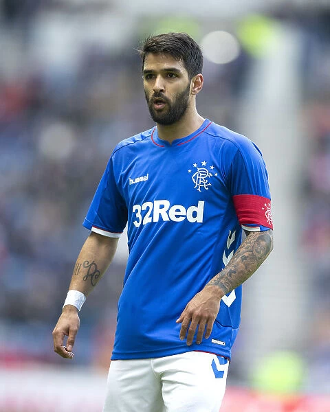 Rangers FC: Daniel Candeias Dons the Captain's Armband in Friendly Clash at Ibrox Stadium (Scottish Cup Champions 2003)