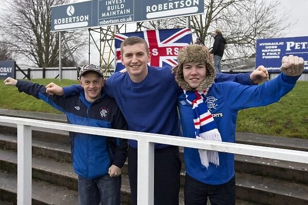 Rangers FC: Ecstatic Fans Celebrate Historic 6-2 Third Division Victory at Elgin City's Borough Briggs