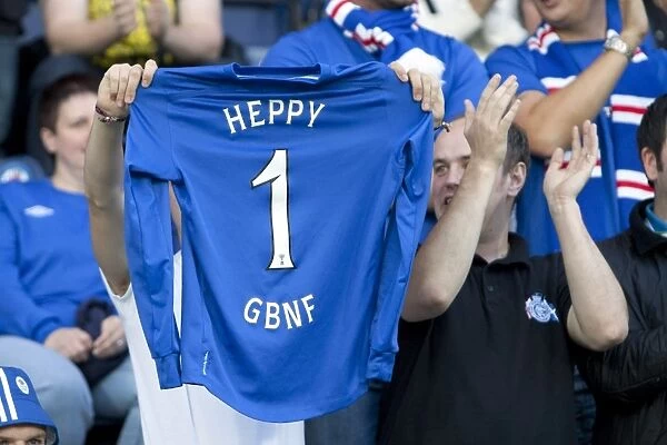 Rangers FC: Euphoric Fans in the Stands Celebrate 1-0 Victory over Falkirk in Ramsden Cup Second Round