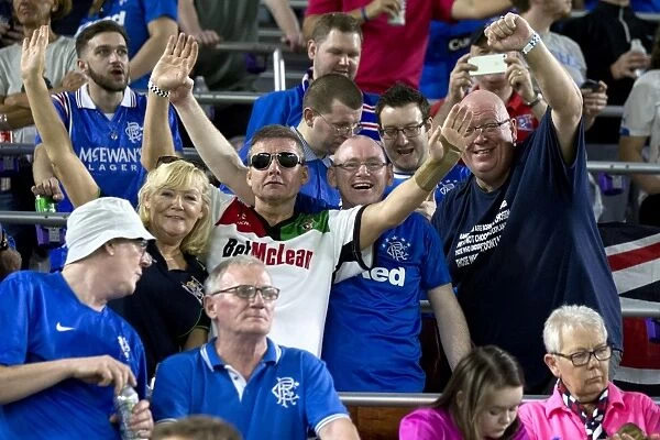 Rangers FC Fans Unite: A Sea of Scottish Pride at The Florida Cup vs Clube Atletico Mineiro