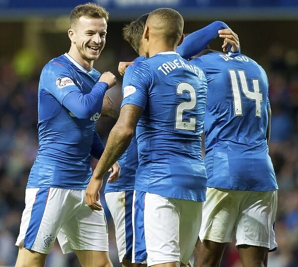 Rangers FC: Halliday and Tavernier Celebrate Betfred Cup Victory at Ibrox Stadium
