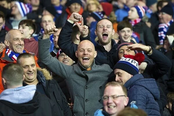 Rangers FC: Ibrox Stadium - Ecstatic Fans Celebrate Championship Victory over Greenock Morton (Scottish Cup Champions 2003)