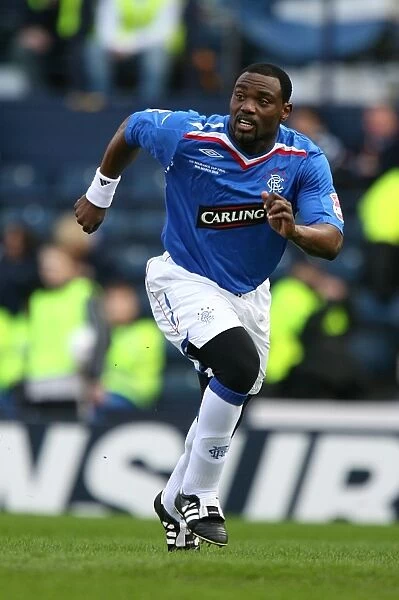 Rangers FC: Jean Claude Darcheville Celebrates CIS Insurance Cup Victory over Dundee United (2008)