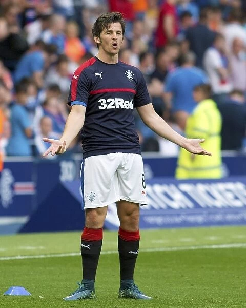 Rangers FC: Joey Barton's Passionate Warm-Up at Ibrox Stadium Before Betfred Cup Match
