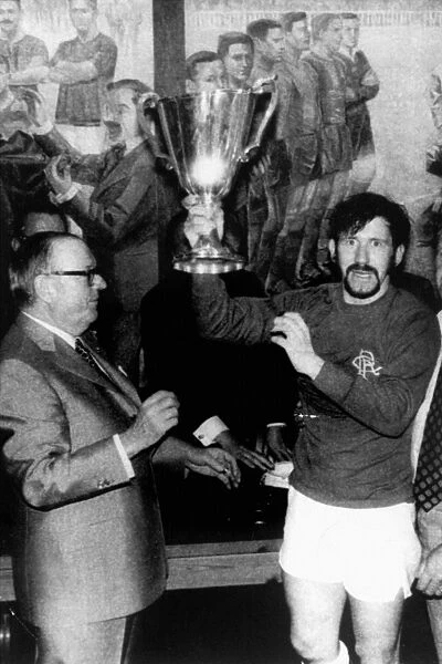 Rangers FC: John Greig Celebrates European Cup Winners Cup Victory over Dynamo Moscow