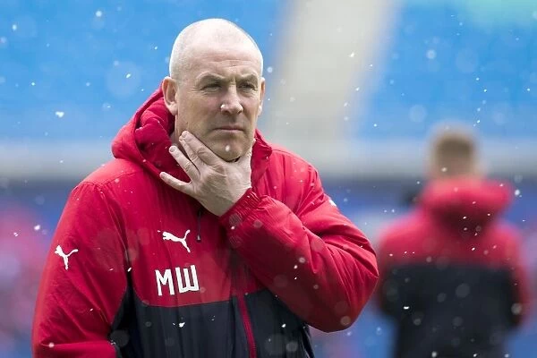 Rangers FC: Mark Warburton Examines Red Bull Arena Pitch Ahead of RB Leipzig Friendly