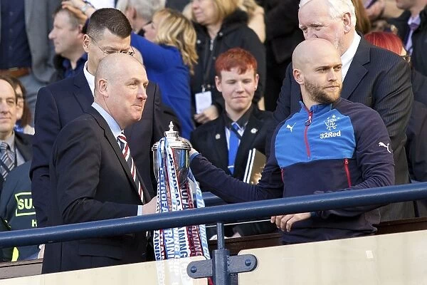 Rangers FC: Mark Warburton and Nicky Law Celebrate Scottish Cup Victory (2003) - Petrofac Training Cup Triumph at Hampden Park