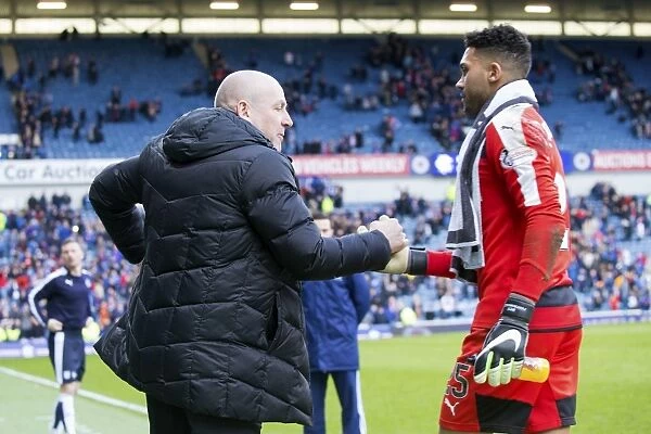 Rangers FC: Mark Warburton and Wes Foderingham - A Moment of Victory in the Scottish Cup Quarterfinal at Ibrox Stadium