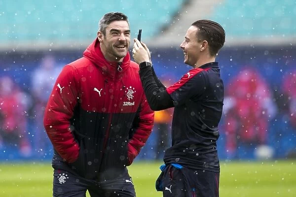 Rangers FC: Matt Gilks and Barrie McKay Prepare for RB Leipzig Friendly at Red Bull Arena