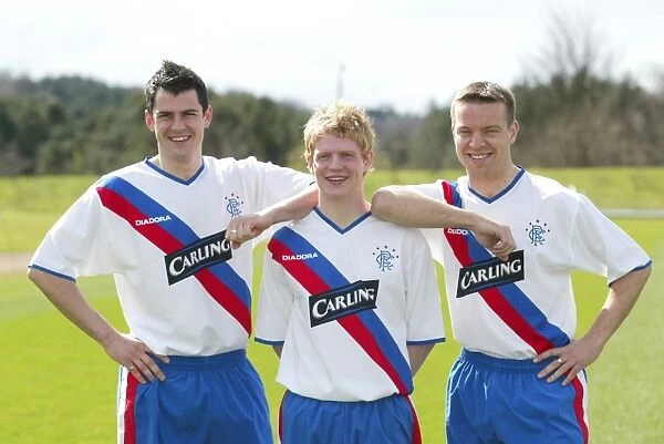 Rangers FC: A New Away Kit Trio - Chris Burke, Gavin Rae, and Steven Thompson