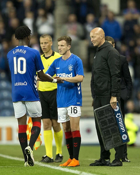 Rangers FC: Ovie Ejaria Substituted by Andy Halliday in UEFA Europa League at Ibrox Stadium