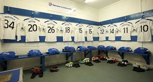 Rangers FC: Preparing for Battle in the Scottish Championship - A Peek into the Away Dressing Room at Central Park (Scottish Cup Champions 2003)