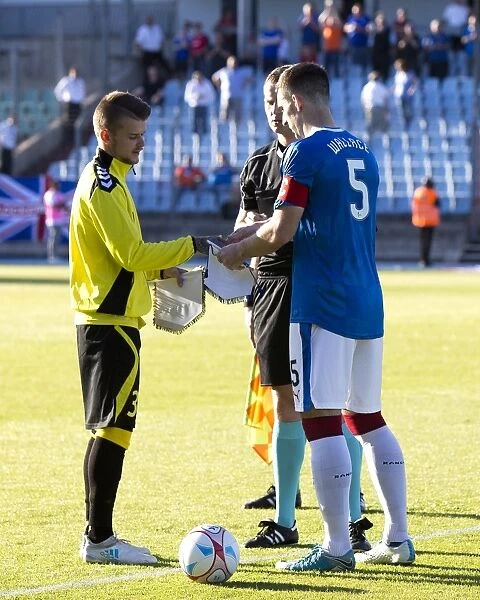 Rangers and FC Progres Niederkorn: Captains Exchange Pennants in Europa League Qualifier
