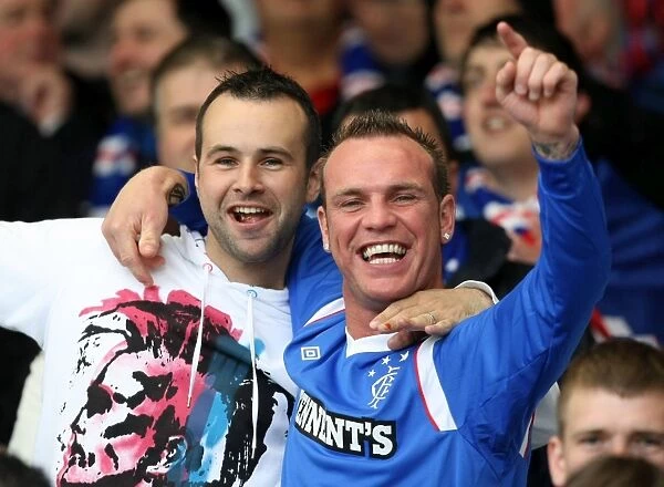 Rangers FC: Triumphant Champions League Win at Rugby Park - Ecstatic Celebration Amongst the Crowd (2010-11)