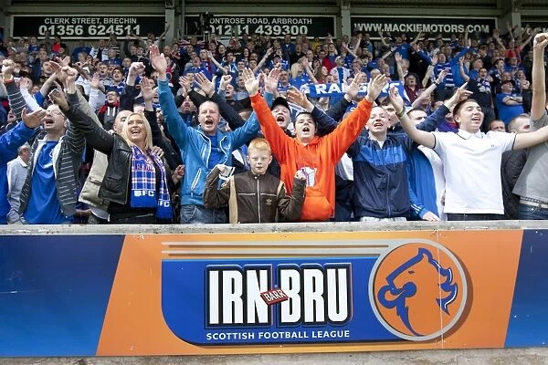 Rangers FC: Triumphant Fans Celebrate 2-1 Ramsdens Cup Victory over Brechin City