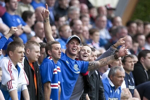 Rangers FC: Triumphant Fans Celebrate in Glebe Park after Brechin City Ramsdens Cup Upset (2-1)