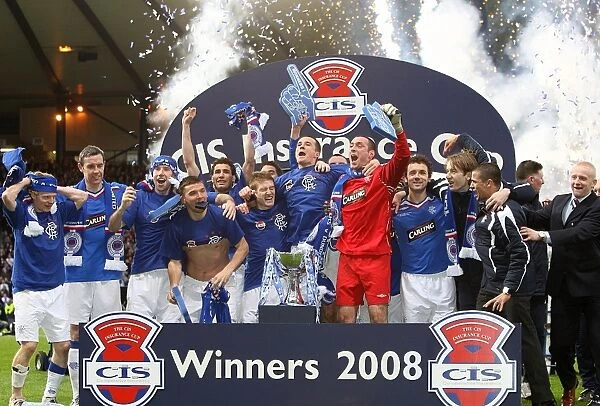 Rangers FC Triumphs in the CIS Insurance Cup: Celebrating Victory over Dundee United (2008)