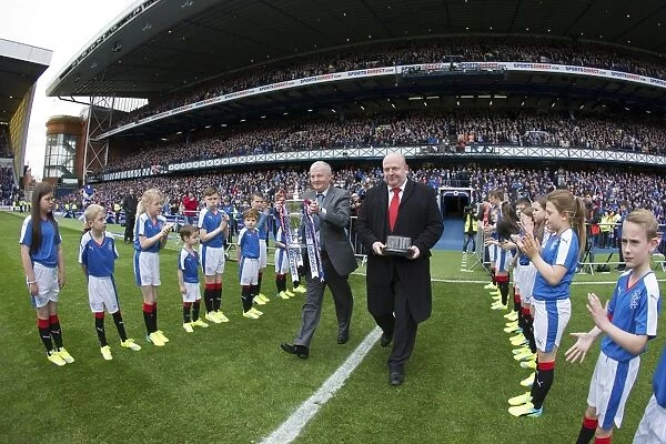 Rangers FC Triumphs: Ladbrokes Championship Trophy Parade at Ibrox Stadium