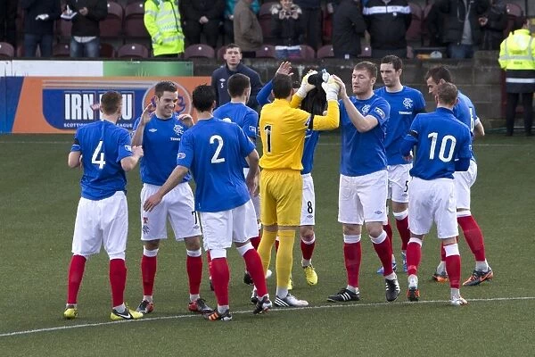Rangers FC: Unified and Victorious - Pre-Match Huddle at Ochilview Park Before Crushing East Stirlingshire (6-2)