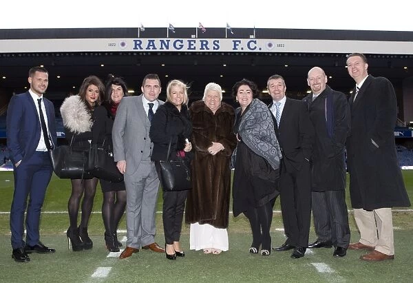 Rangers FC vs Ayr United in Scottish League One at Ibrox Stadium: Sponsors Celebrate Rangers Scottish Cup Triumph (2003)