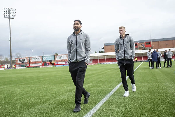 Rangers FC: Wes Foderingham and Ross McCrorie Pre-Match Huddle at Hamilton Academical's Hope Central Business District Stadium