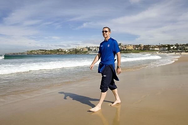 Rangers FC's Captain David Weir Relaxes at Bondi Beach during Sydney Festival of Football 2010