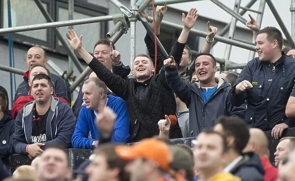 Rangers FC's Triumphant Fans Celebrate: 2-0 Victory over Ayr United at Somerset Park