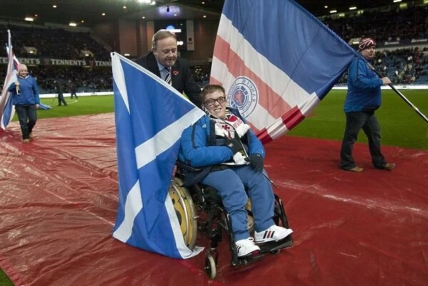 Rangers Flag Bearer Perseveres Amidst 3-0 Defeat in Scottish League Cup Quarterfinal vs Inverness Caley Thistle at Ibrox Stadium