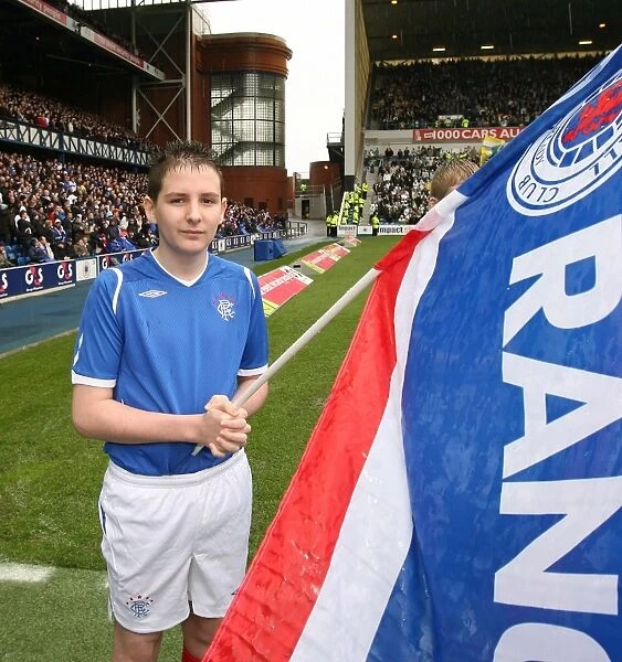 Rangers Flag Bearers: Triumphing in a Glorious 1-0 Victory over Celtic