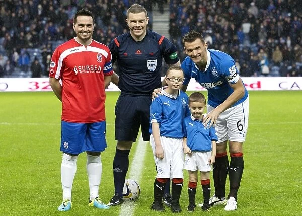 Rangers Football Club: 2003 Scottish Cup Champions - Celebrating Victory with Captain Lee McCulloch and Mascots at Ibrox Stadium