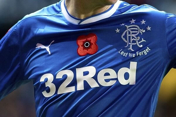Rangers Football Club 2003 Scottish Cup Champions Poppy Shirt: In Honor and Remembrance