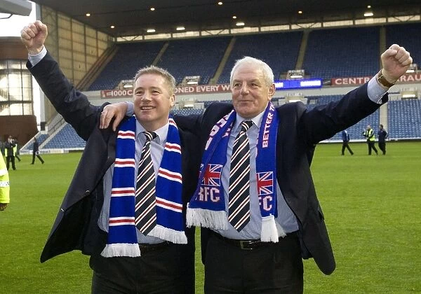 Rangers Football Club: Ally McCoist and Walter Smith Celebrate SPL Title Win at Ibrox (2009-2010)